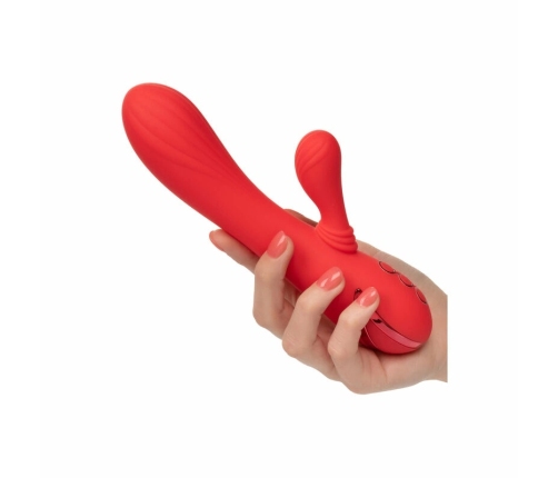 CalExotics Palisades Passion Red Heated Silicone Massager 11.5cm