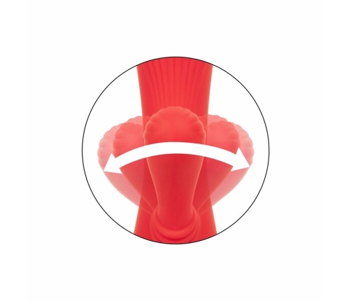 CalExotics Palisades Passion Red Heated Silicone Massager 11.5cm