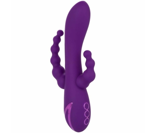 CalExotics Long Beach Bootylicious Purple Triple Action Massager Silicone
