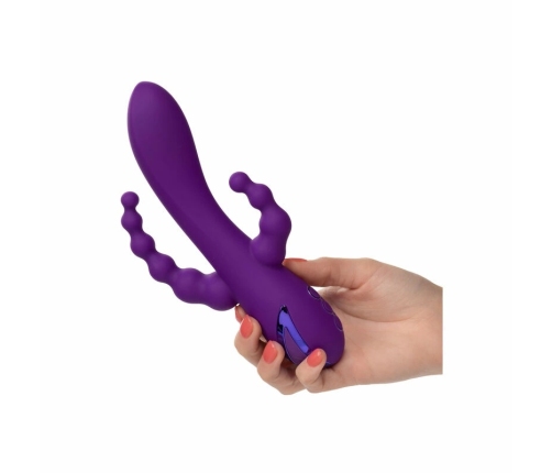 CalExotics Long Beach Bootylicious Purple Triple Action Massager Silicone