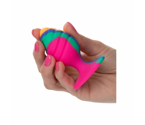 CalExotics Cheeky Medium Swirl Plug Silicone Tie-Dye 7.5cm