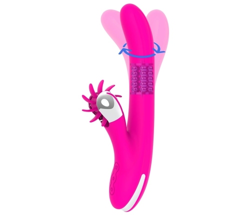 DIVERSIA Bunny Rotation Intimate Machine 24 cm USB Rechargeable Pink