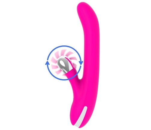 DIVERSIA Bunny Rotation Intimate Machine 24 cm USB Rechargeable Pink