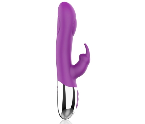 Fun Function Combi Double Tapping Intimate System, Dual Motor, Pink, 21 cm