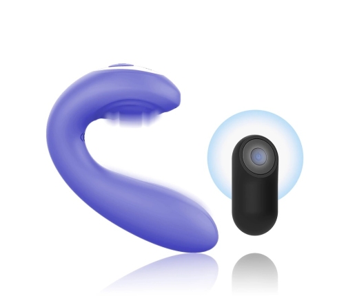 MR BOSS JOSEF Intimate Duo Device Pulsation & Vibration Remote 12cm Blue