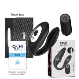 BRILLY GLAM Couple Remote Dual-Pulse Silicone Device, Waterproof, USB
