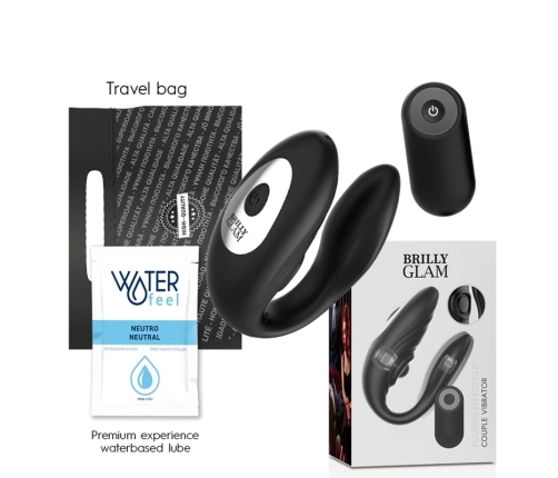 BRILLY GLAM Couple Remote Dual-Pulse Silicone Device, Waterproof, USB