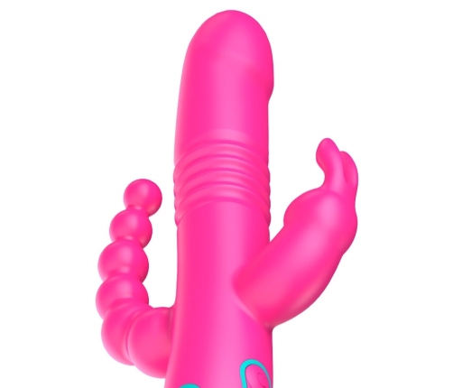 Happy Loky Donald Triple Action Intimate Device, Wireless, Blue, 24.5cm