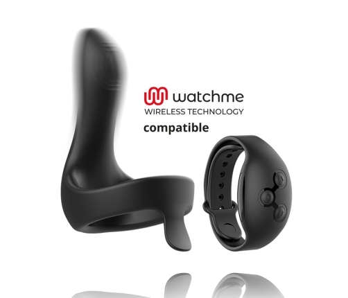 ANBIGUO Arkadio Wireless Silicone Massager for Glans & Perineum, Black