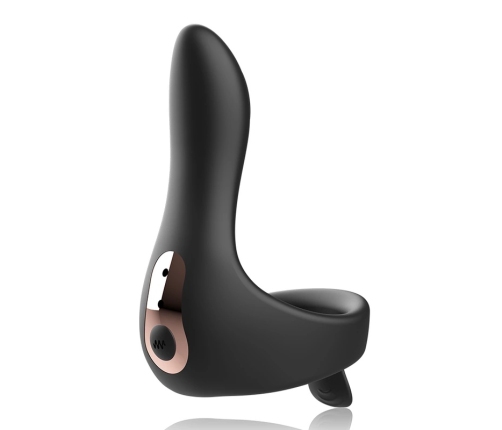 ANBIGUO Arkadio Wireless Silicone Massager for Glans & Perineum, Black
