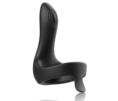 ANBIGUO Arkadio Wireless Silicone Massager for Glans & Perineum, Black