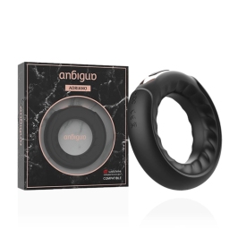 Anbiguo Adriano Vibrating Ring with Watchme Wireless Compatibility, Black Anbiguo Adriano Vibrating Ring with Watchme Wireless Compatibility, Black