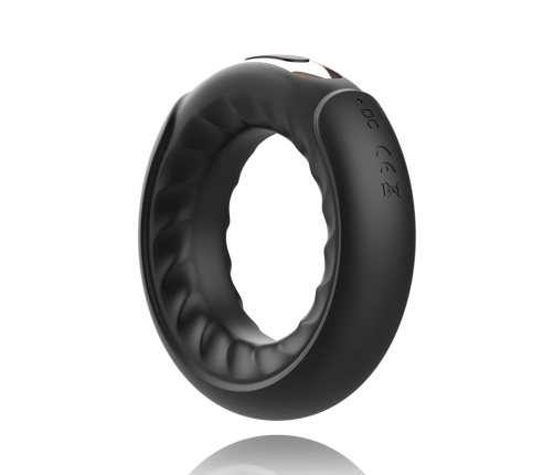 Anbiguo Adriano Vibrating Ring with Watchme Wireless Compatibility, Black