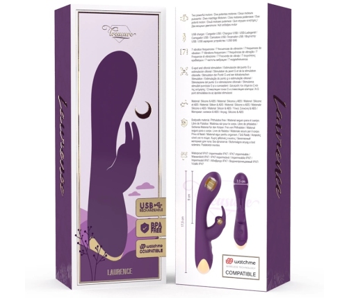 TREASURE - LAURENCE RABBIT VIBRADOR COMPATIBLE CON LA TECNOLOGÍA WATCHME WIRELESS
