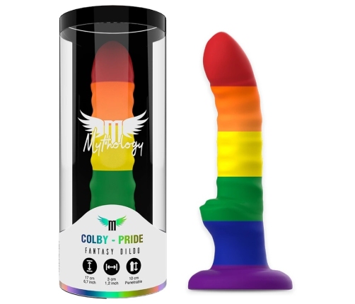 MYTHOLOGY Her Colby Pride Silicone Model M - Flexible Suction Base