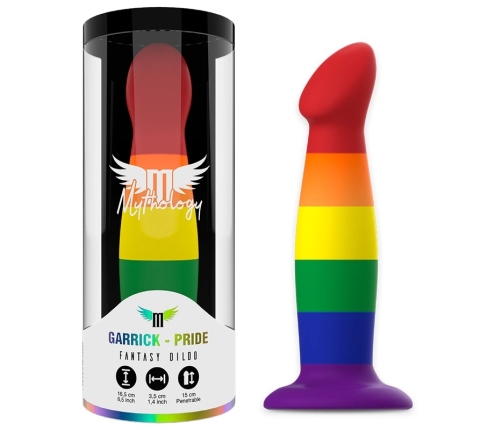 MYTHOLOGY Garrick Pride Intimate Device M - Flexible Silicone, Suction Base