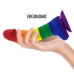 MYTHOLOGY Corey Pride L Silicone Fantasy Device Suction Base Rainbow