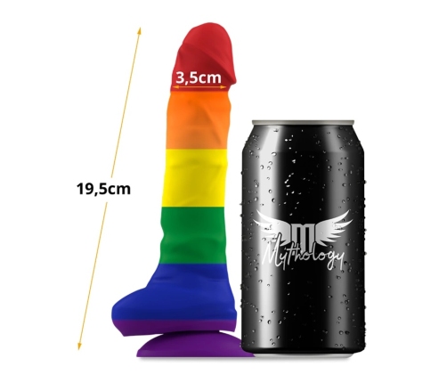 MYTHOLOGY Corey Pride L Silicone Fantasy Device Suction Base Rainbow