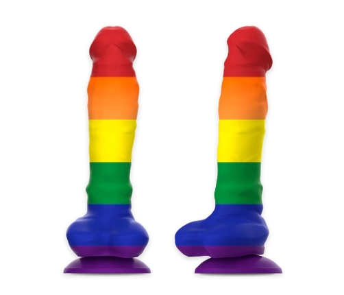 MYTHOLOGY Corey Pride L Silicone Fantasy Device Suction Base Rainbow