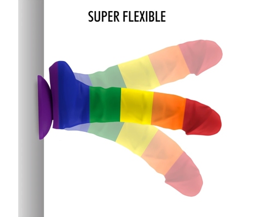 MYTHOLOGY Corey Pride L Silicone Fantasy Device Suction Base Rainbow