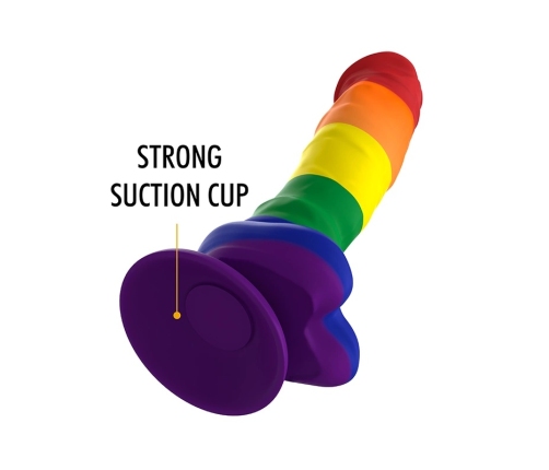 MYTHOLOGY Corey Pride L Silicone Fantasy Device Suction Base Rainbow