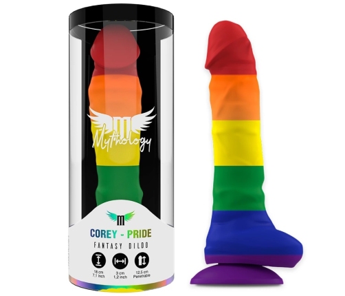 MYTHOLOGY Corey Pride Intimate Silicone Model M, Suction Cup, 18cm