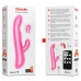 ONINDER Oslo Pink Dual-Action Massager with App & Rotation, Waterproof