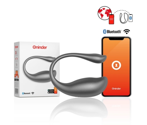 ONINDER Nairobi Vibrating Egg Black - App-Enabled Intimate Device, IPX7