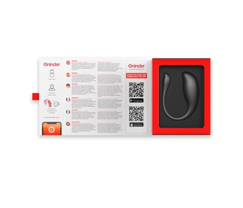 ONINDER Nairobi Vibrating Egg Black - App-Enabled Intimate Device, IPX7