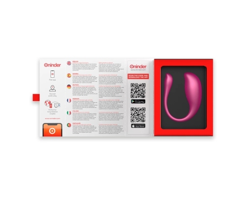 ONINDER Nairobi Wireless Vibrating Egg Pink - App Control, Waterproof, Medium