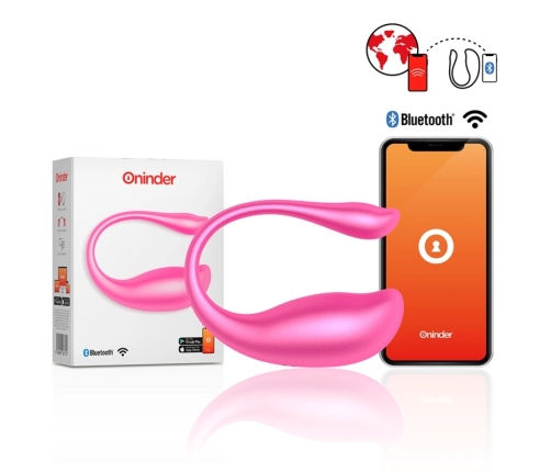 ONINDER Nairobi Wireless Vibrating Egg Pink - App Control, Waterproof, Medium