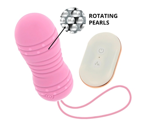 OHMAMA Remote Control Rotational Egg 7 Modes Pink 8cm Silicone