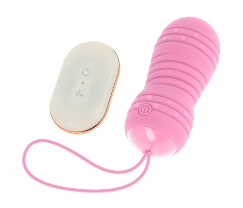 OHMAMA Remote Control Rotational Egg 7 Modes Pink 8cm Silicone