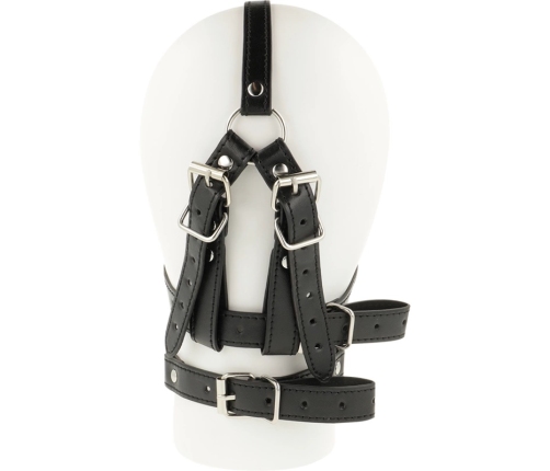 OHMAMA Head Harness Model - Adjustable Black Leather System
