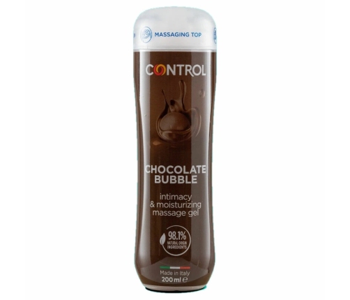 CONTROL - GEL DE MASAJE 3 EN 1 CHOCOLATE BUBBLE 200 ML