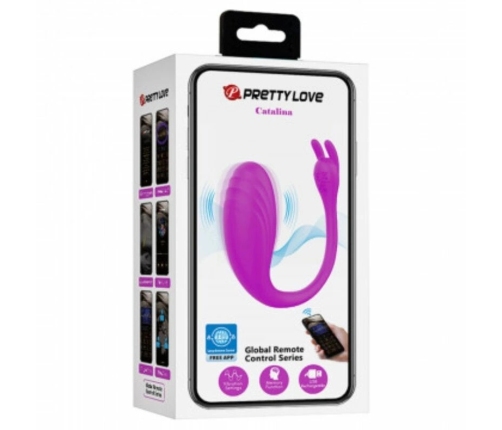 Pretty Love Catalina App-Controlled Silicone Massager Lilac Waterproof