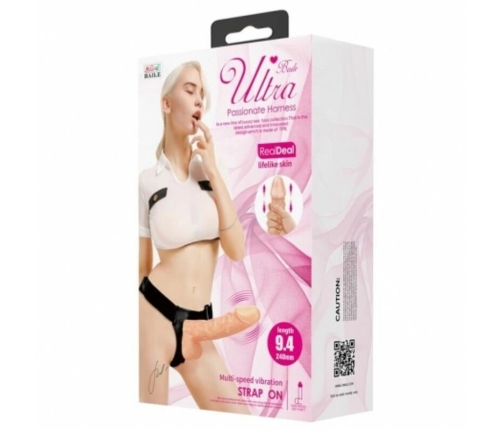 Baile Ultra Passionate Adjustable Harness System 24 cm Natural Silicone