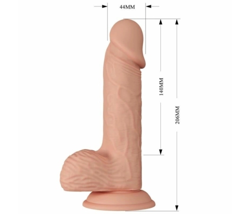BAILE - BEAUTIFUL ENCOUNTER CATOBLEPAS DILDO REALÍSTICO FLEXIBLE 20.6 CM NATURAL