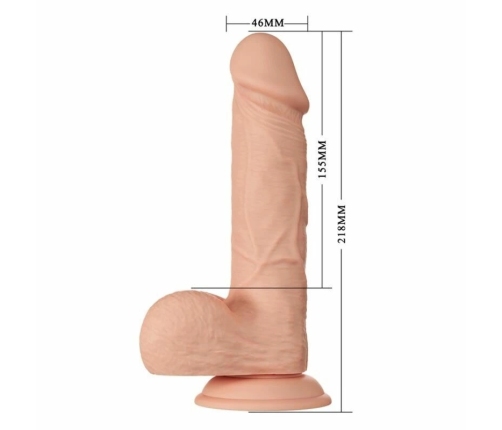 BAILE - BEAUTIFUL ENCOUNTER BAHAMUT DILDO REALÍSTICO FLEXIBLE 21.8 CM NATURAL