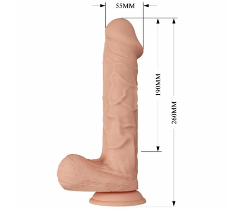 Baile Beautiful Encounter Berqrisi 26cm Vibrating Model, Natural Tone