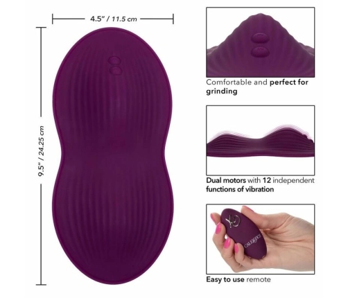 CalExotics Dual Rider Intimate Machine with Remote, Silicone, 12 Modes