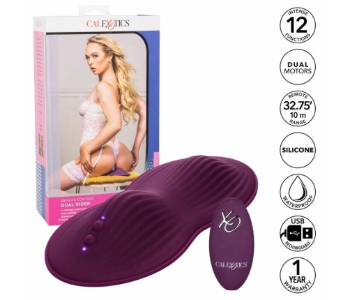 CalExotics Dual Rider Intimate Machine with Remote, Silicone, 12 Modes