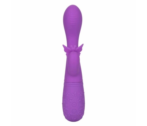 CalExotics Butterfly Kiss Flutter Violet - Dual Motor Rechargeable Massager