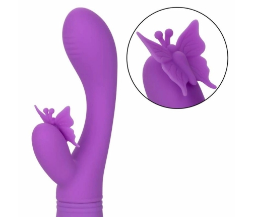 CalExotics Butterfly Kiss Flutter Violet - Dual Motor Rechargeable Massager
