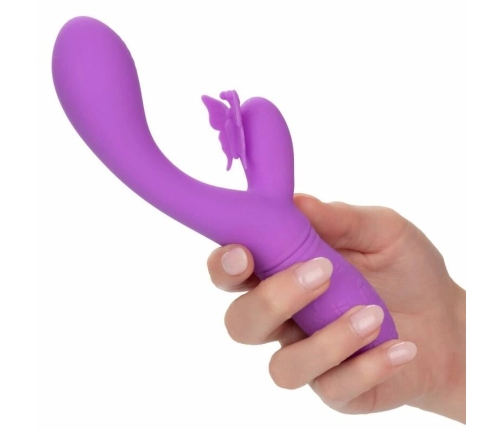 CalExotics Butterfly Kiss Flutter Violet - Dual Motor Rechargeable Massager