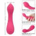 CalExotics Pixies Teaser Pink - Flexible Dual-Sided Silicone Massager