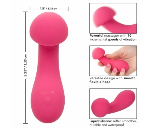 CalExotics Pixies Exciter Pink Flexible Dual-Ended Silicone Massager