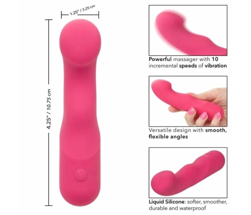 CalExotics Pixies Curvy Pink Flexible Silicone Personal Massager
