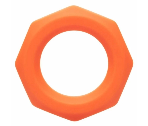 CalExotics Alpha Sexagon Silicone Support Ring Orange Flexible Design