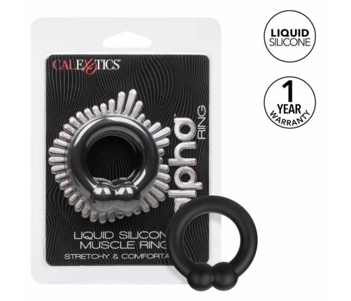CalExotics Alpha Muscle Ring Black - Liquid Silicone Comfort System